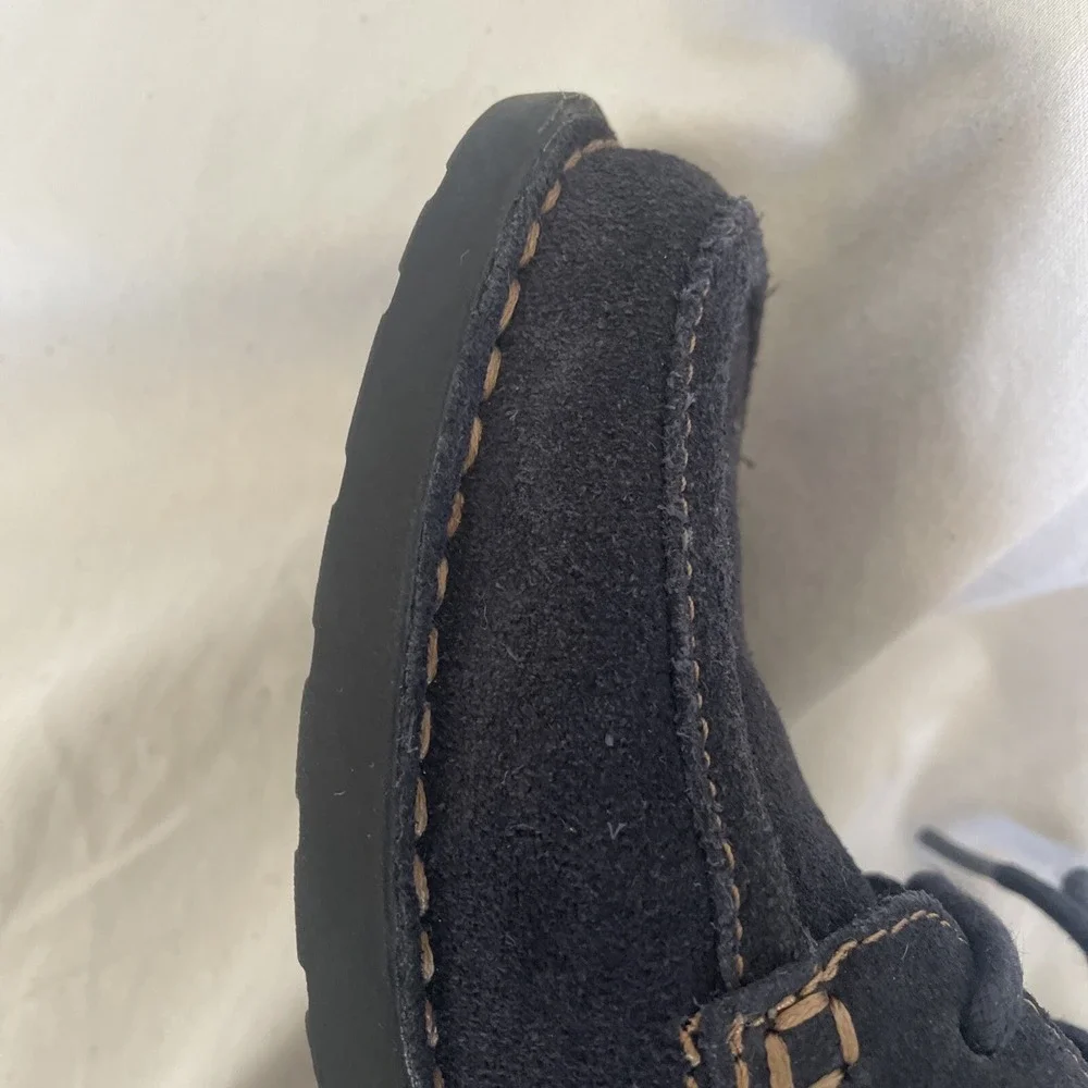 Clarks Womens 15260 Chukka Lace Up Navy Blue Suede Ankle Boots Size 5M 2015‎